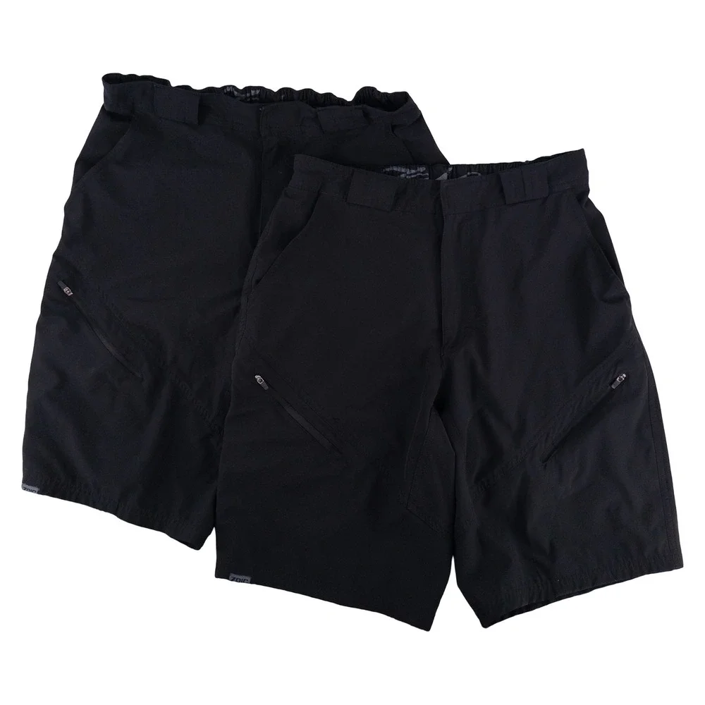 LOT OF 2 ZOIC Mens Large Mountain Biking Shorts Black MTB Trail Cycling No Liner